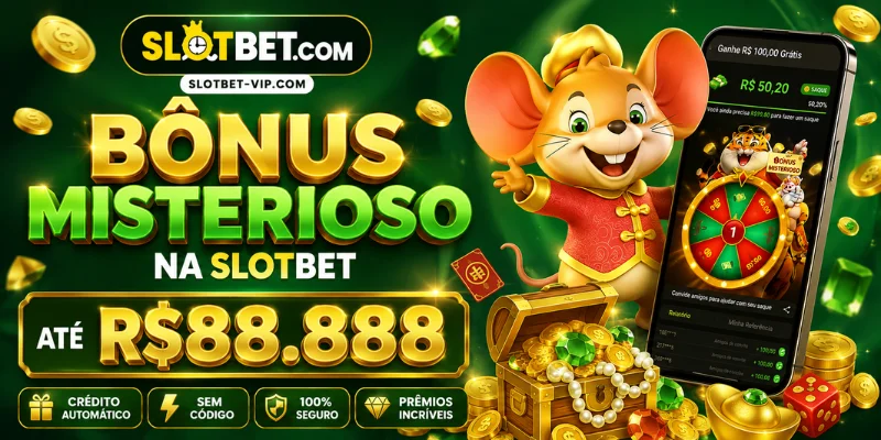 bônus misterioso na slotbet até r$88.888