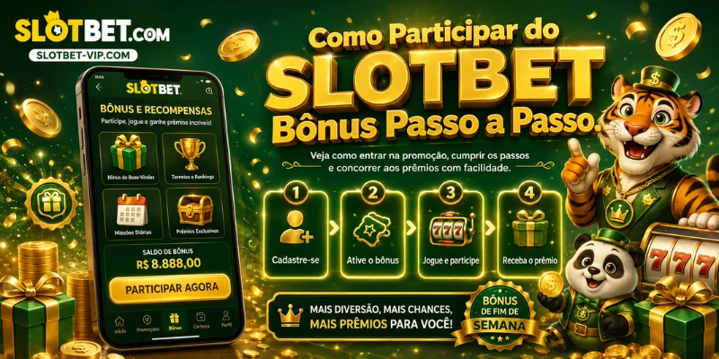 como participar do slotbet bônus passo a passo