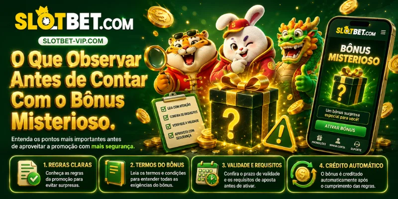 o que observar antes de contar com o bônus misterioso