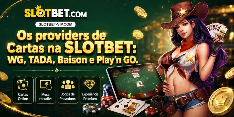 os providers de cartas na slotbet wg, tada, baison e play'n go